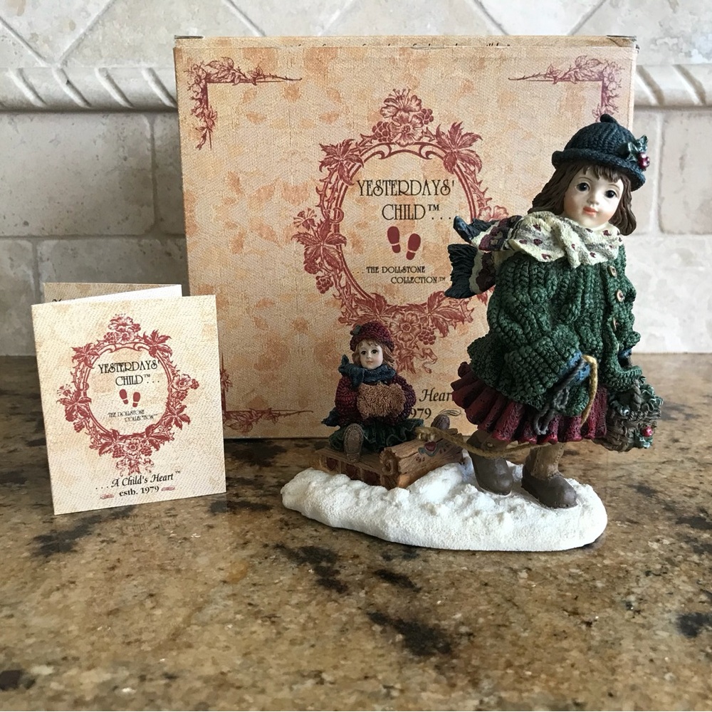Boyd’s Collection 1995 Yesterday’s Child Dollstone Courtney with Phoebe NIB